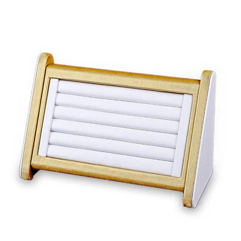

High-Grade PU Leather Vertical Ring Storage Rack, Earrings Bracelet Display Stand Jewelry Box