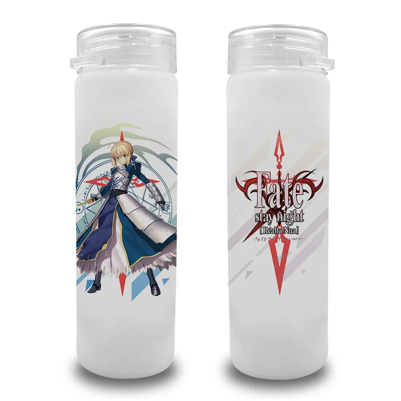 

Second Element Dull Polish Anime Glass Bottle Naruto Cartoon Tomorrow Fate Cup Glass Ark Sword Art Online