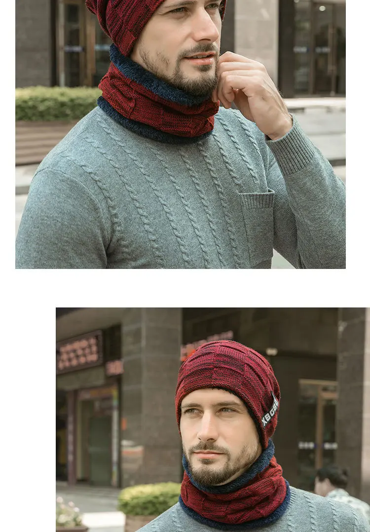 Брендовая Зимняя шляпа вязаная шапка шарф Skullies Beanies мужские зимние шапочки для мужчин и женщин Gorras шерстяной берет маска мужская шапка Кепка