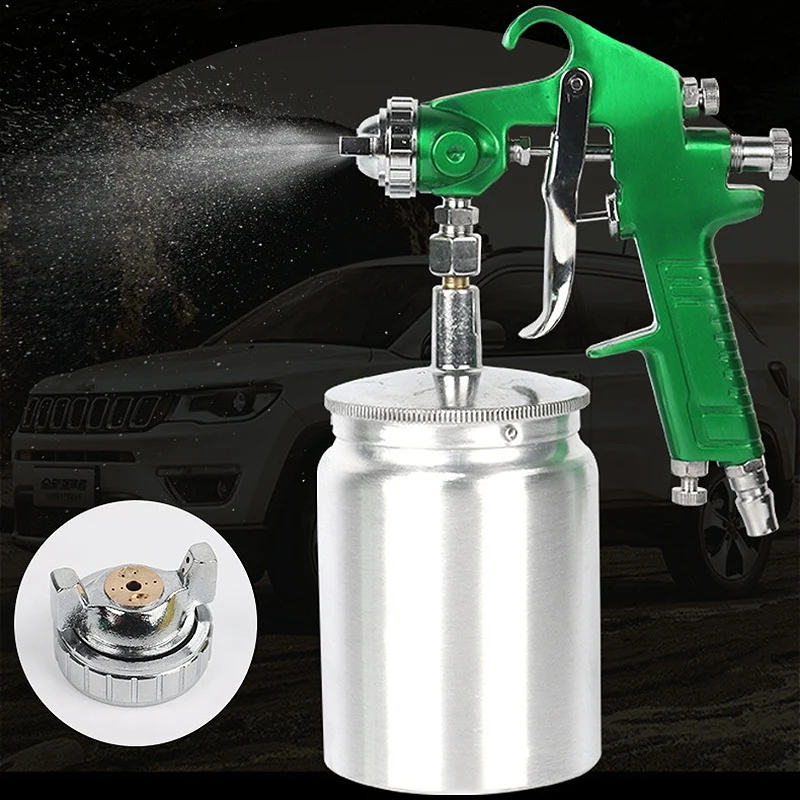 Siphon Feed Sprayer With 600cc Cup,1.5mm Nozzle Spraer,Green Handle