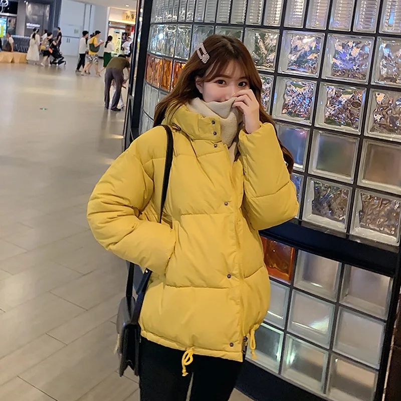 

2019 New Style Short down Feather Cotton-padded Clothes Women's Korean-style Thick Loose-Fit down Jacket Cotton-padded Clothes W