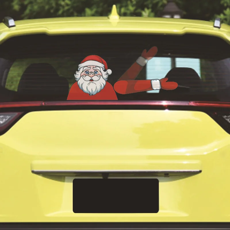 

Santa Style Personalized Stickers Wiper Stickers with Strong Adhesion, No Glue, Waterproof, Sunscreen, Anti Fading Car Stickers