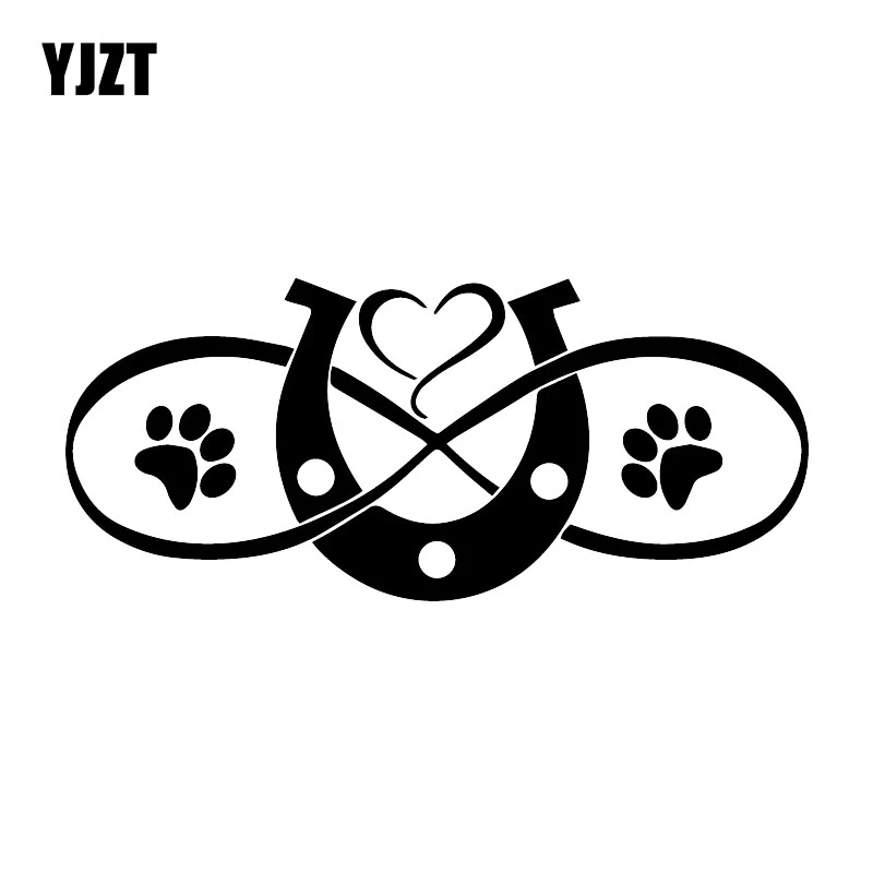 Yjzt Autocollant De Decoration En Fer A Cheval Pattes D Amour Cœur A Gratter Accessoires De Voiture C25 0923 Aliexpress