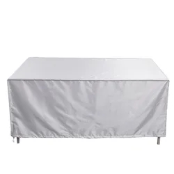 Large Waterproof Patio Furniture Cover for Outdoor Use - Durable Weather - resistant Protection for Garden Sofa, Table, and Chairs (Silver)