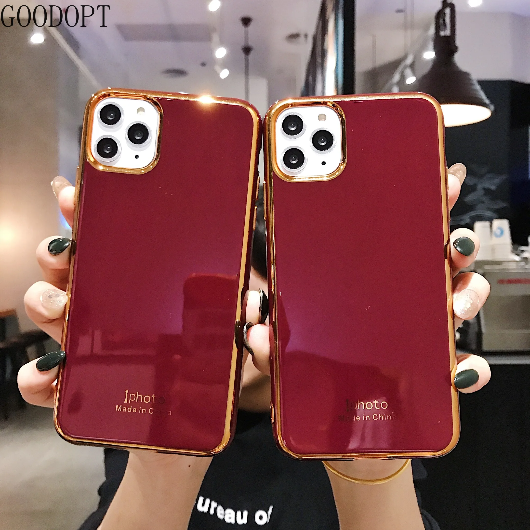 Роскошные ТПУ для телефона с покрытием чехлы iPhone 11 Pro Max X XR XS MAX 8 7 6 6s Plus Мягкий