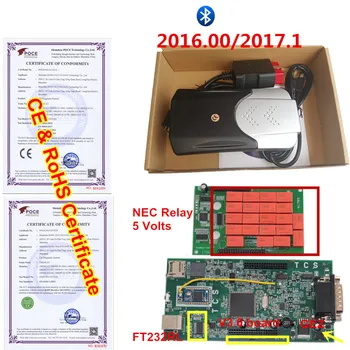 

TCS Pro New VCI 2017.1/2016.1 with keygen Bluetooth TCS OBDII Scanner for Cars/Trucks Diagnostic Tool