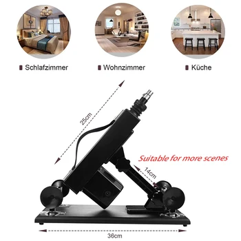 ROUGH BEAST Automatic Sex Machine with Big Black Dildo for Women Love Machine Masturbation Pumping Gun for Couple Men Sex Toys 2