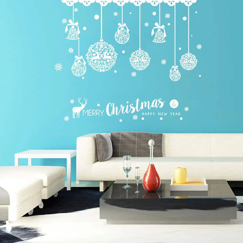 

Christmas Windows Wall Sticker PVC Home Glass Door Removable Decal Decoration
