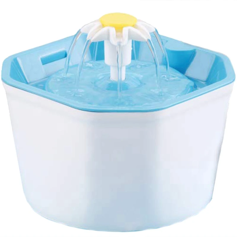 

Cat Water Fountain, Flower Drinking Fountain 1.6L Pet Water Dispenser Super Quiet, Healthy And Hygienic Drinking Bowl With Fresh