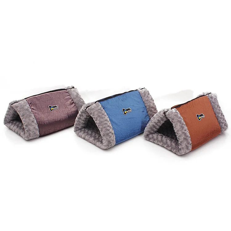 

Triangular Foldable Cat Crossing Cat Nest a Litter Dual Purpose Blanket Nest Kitty Shack Cat Nest