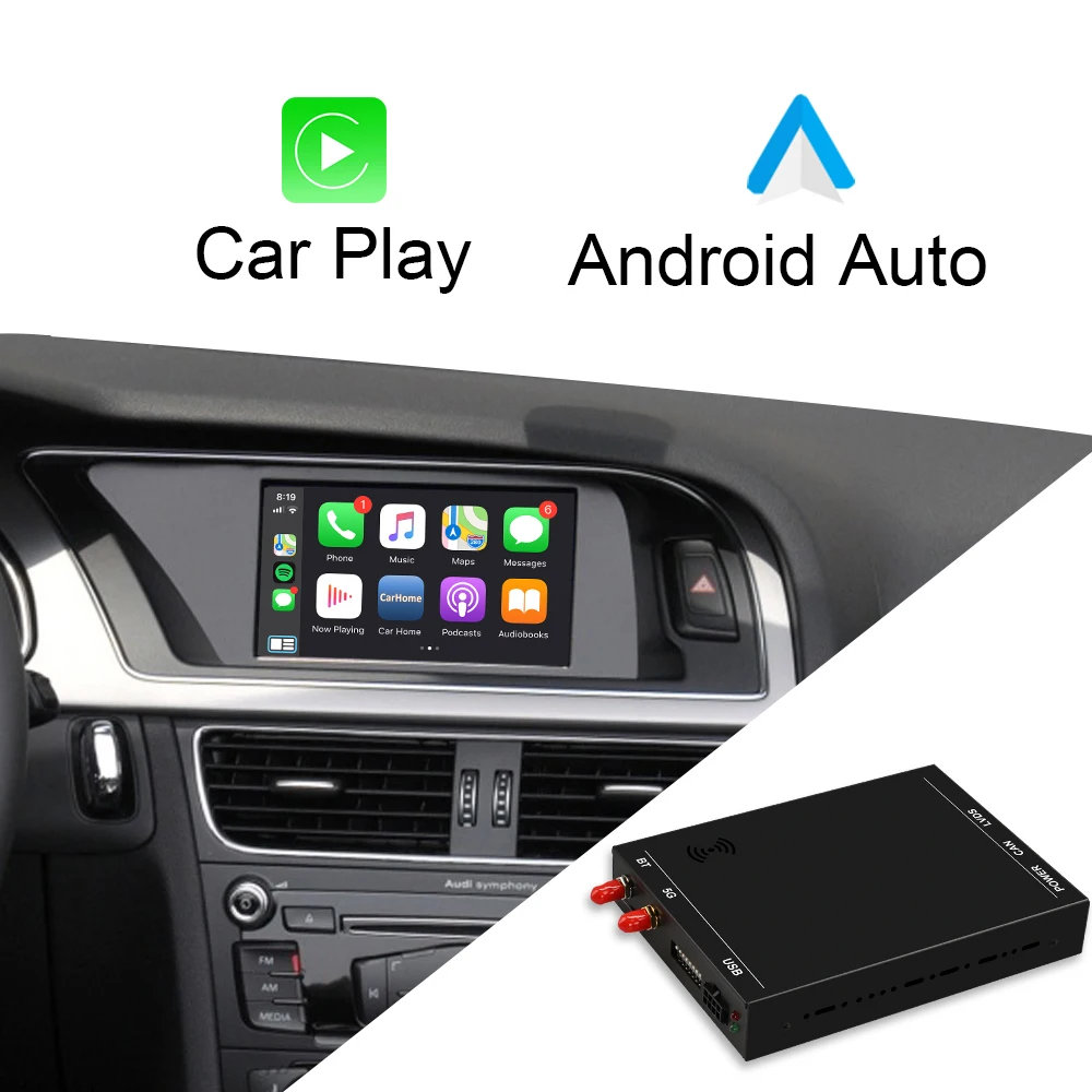 Isudar Wireless Carplay Box For Audi A1 A3 A4 A5 A6 A8 S5 Q3 Q5 Q7 Mmi 2g 3g Rmc Mib System For