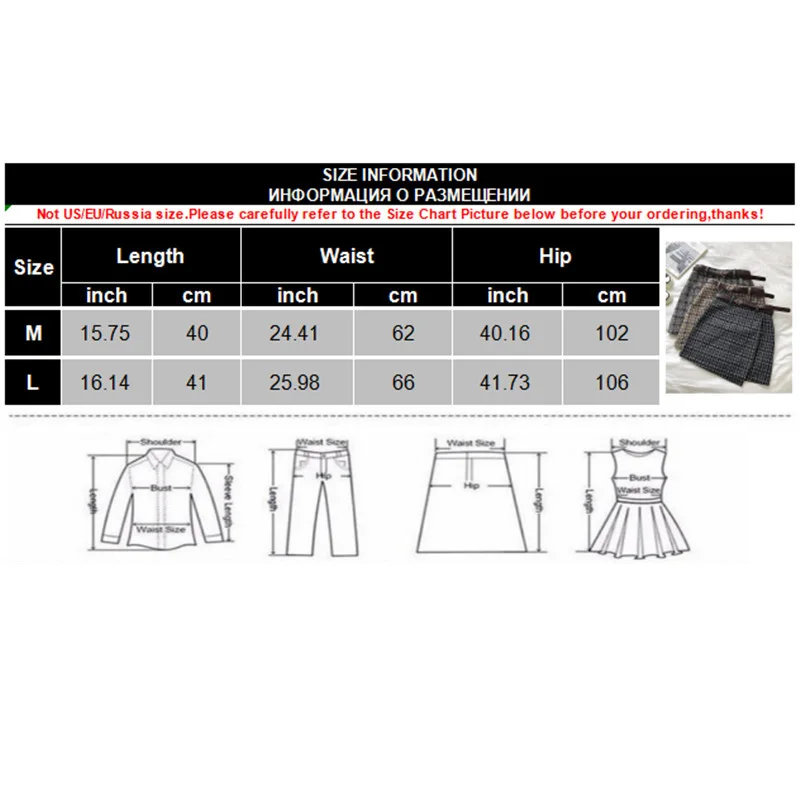Осенняя Женская клетчатая юбка с высокой талией Повседневная Милая Мини-юбка трапециевидной формы винтажные асимметричные юбки с ремнем
