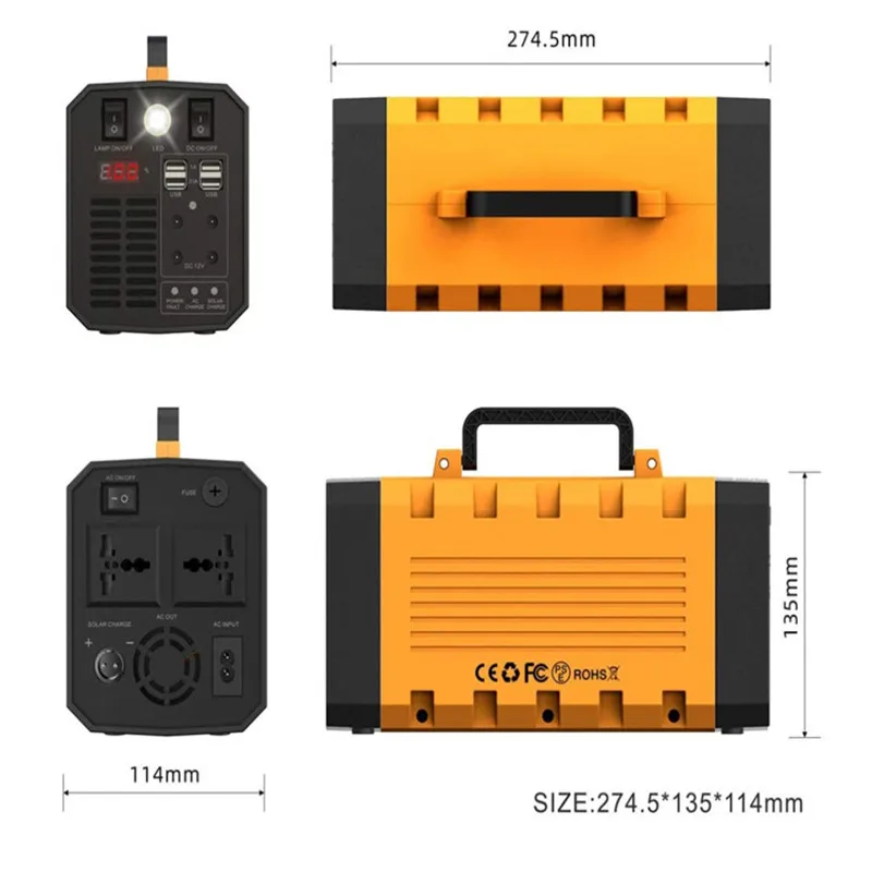 best jump starter GKFLY 220V 500W Portable Generator 75000mAh Power Station Emergency Power Supply Pure Sine Wave with DC / AC Inverter For Camp portable jump starter