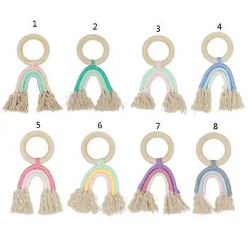

Baby Teether Safe Organic Wooden Teethers Baby Teething Toy Eco-Friendly Wooden Teether Nursing Soothing Toy for Baby Gift