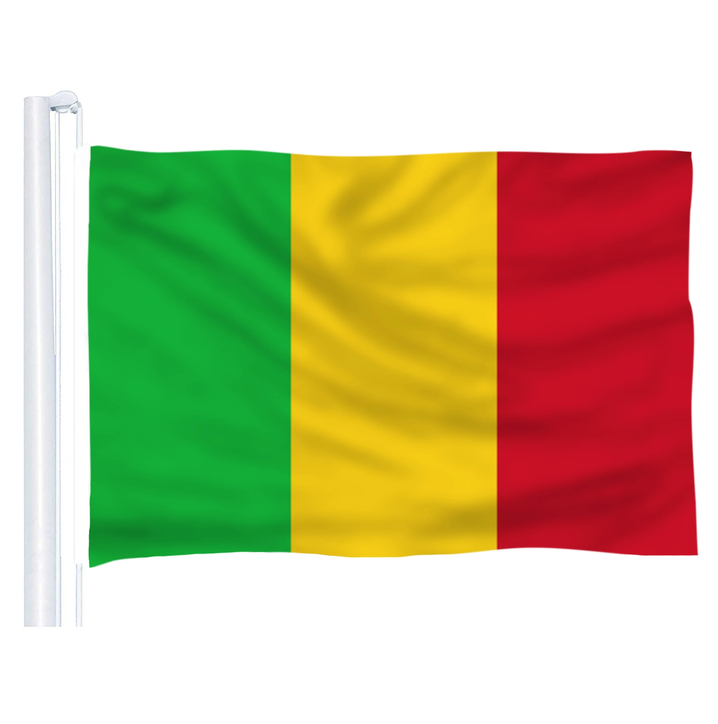 

2017 The Mali Flag Polyester Flag 5*3 FT 150*90 CM High Quality