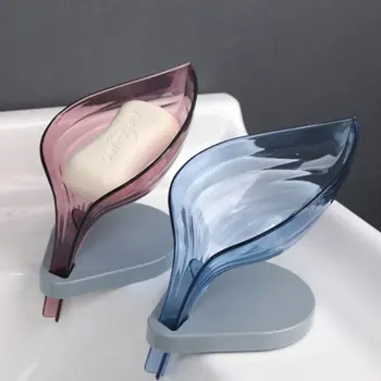 

Anti Slip Soap Holder Sink Sponge Drain Box Creative Suction Cup Soap Storage Drying Rack Cleaning Brush Case Bathroom Supplies