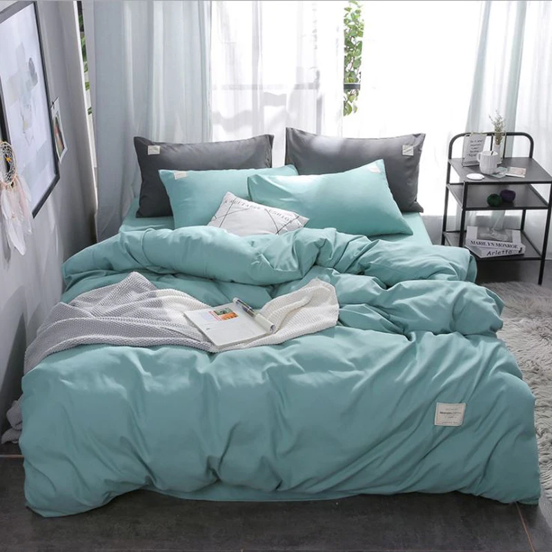 

Bed Sheet With Pillowcase Mattress Covers Sets Brief Fitted Sheet With Elastic Bed Linen Polyester Mattress Covers Queen Size