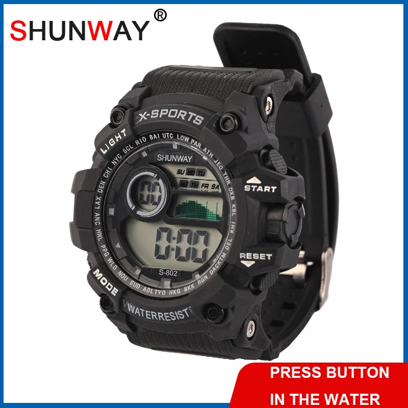 

Men Watches Multi Function Military Sports LED Dual Movement Men Digital Watch Man Watch Waterproof Relogio Digital