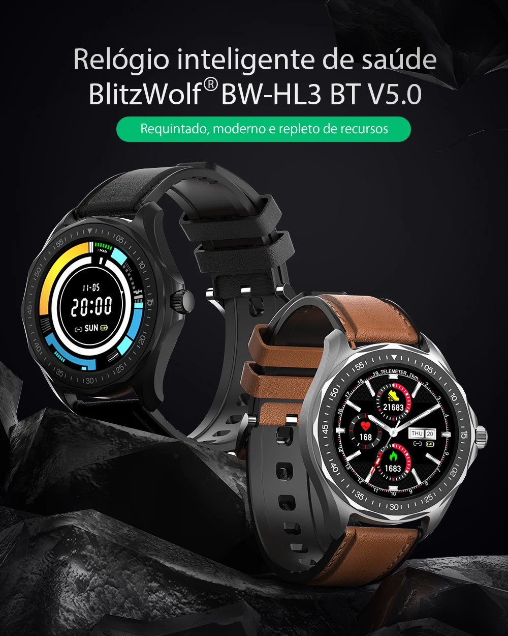 Blitzwolf BW-HL3 tela de toque completo freqüência