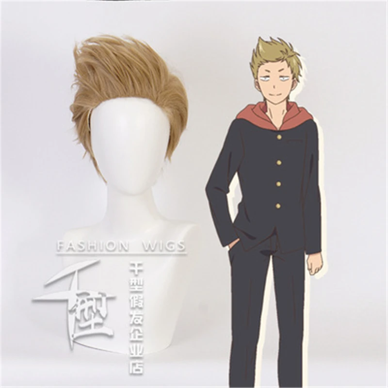 

Senryu Girl Eiji Busujima Cosplay Wig Linen Gray Short Synthetic Hair Halloween Carnival Anime Costume Wigs