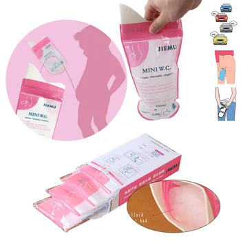 

Franchise 4Pcs Disposable Unisex Women Men Outdoor Camping Sports Toilet Urine Bag Pee Bag Mini W.C