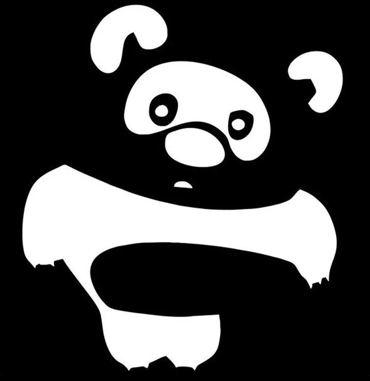 4135Bonito-Panda Эксклюзивный стиль AliExpress украшения автомобиля водонепроницаемый внешней торговли солнцестойкая клейкая бумага