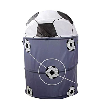 

Football Basketball Collapsible Laundry Basket Storage Barrels Storage Barrel Polyester Cloth Toy Organizer