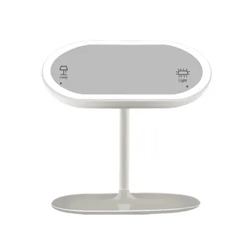 

Makeup Mirror LED Smart Makeup Mirror Desktop Separate Luminescent Dressing Inductive Rechargeable Lamp Cosmetic Mirror White