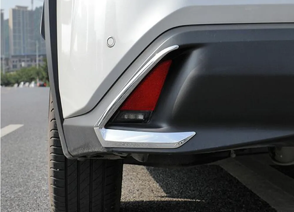 Для Lexus UX200 UX250h UX260h 2018 2019 2020 ABS хром Задний противотуманный фонарь рамка для лампы
