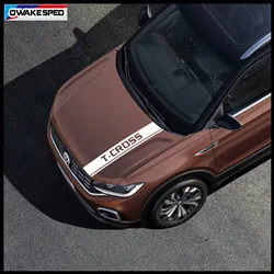 Sport Stripes Car Hood Bonnet Sticker For Volkswagen-VW T-cross R line Auto Engine Cover Decor Vinyl Decals (3)_副本