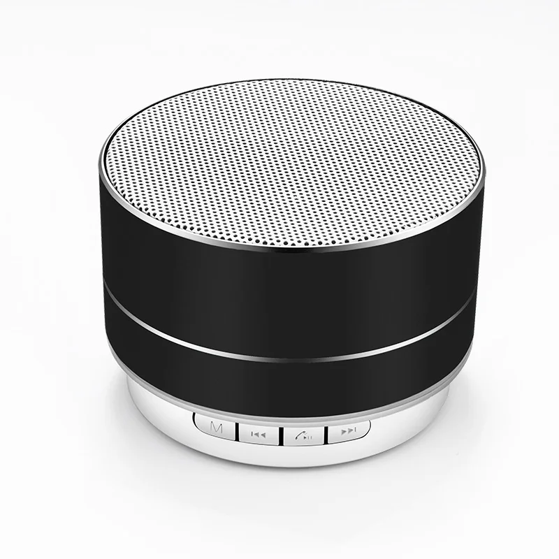 

FASHION bluetooth speaker metal mini portable subwoof Mic TF card FM radio music loudspeaker AA