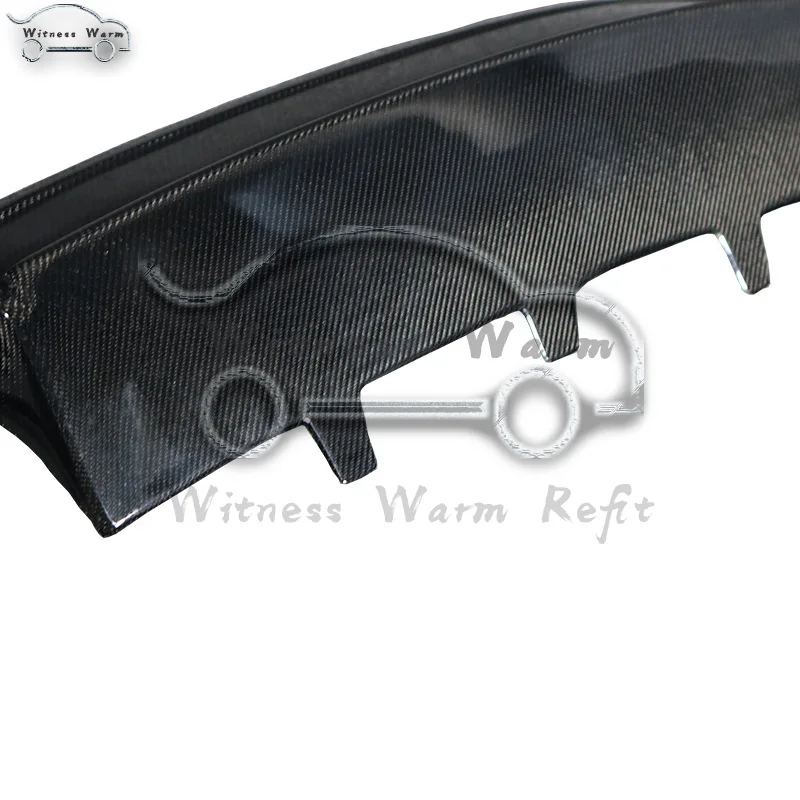 Carbon fiber S4 style car rear bumper diffuser lip rear bumper boot lip cover rear chin skirt for Audi A4 B8.5 standard bumper