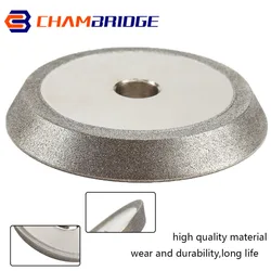 Disque de meulage en diamant galvanisé 78mm, outil rotatif de polissage en acier au tungstène pour affûter le couteau à 60 ° 