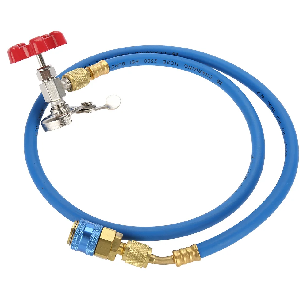 

R134a Refrigerant Recharge Hose Gas Can Fitting Pipe Can Tap For R502 R-12 R-22 Refrigerant Opener For Valve Access Systems