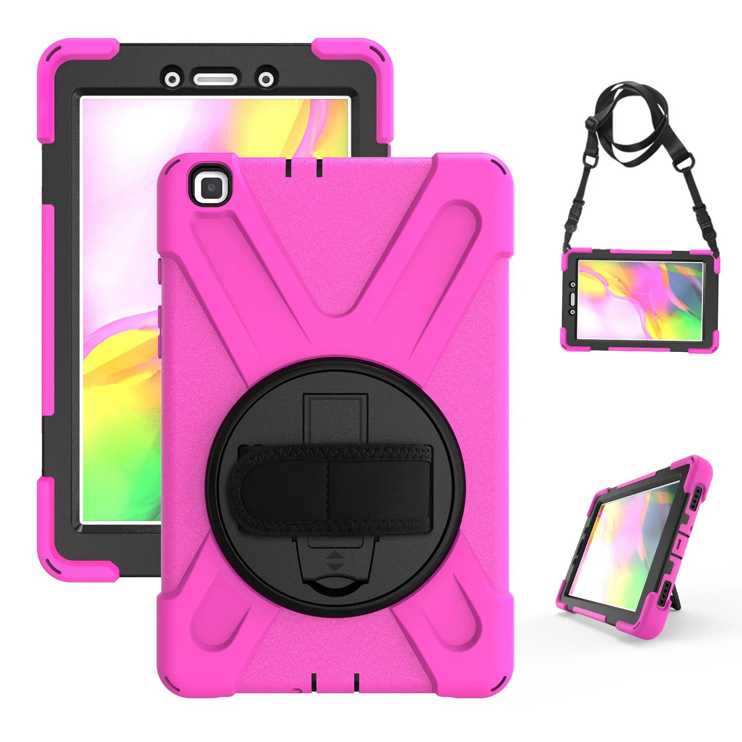 Case for Samsung Galaxy Tab A 8.0 2019 SM T290 T295 Shock Proof Kid Children Safe Hand Strap Cover | Компьютеры и офис