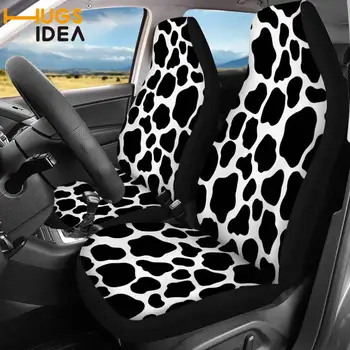 

HUGSIDEA Cow/Zebra/Leopard Print Design 2pcs/set Car Seat Cover Colorful Auto/Vehicle/SUV Front Protector Case Universal