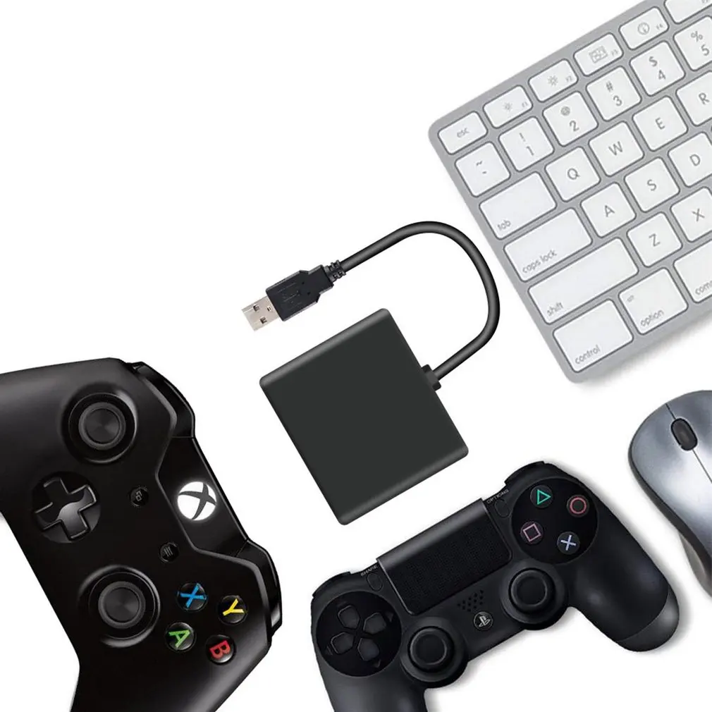  Mini Keyboard Mouse Converter for Game for Pubg Controller Joystick Mobile FPS Games Dual USB Ports