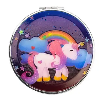 

1Pc animais Makeup Mirror Various Stylish High Quality Small Mirror Pocket Mirror Mini Mirror for Gift Girl
