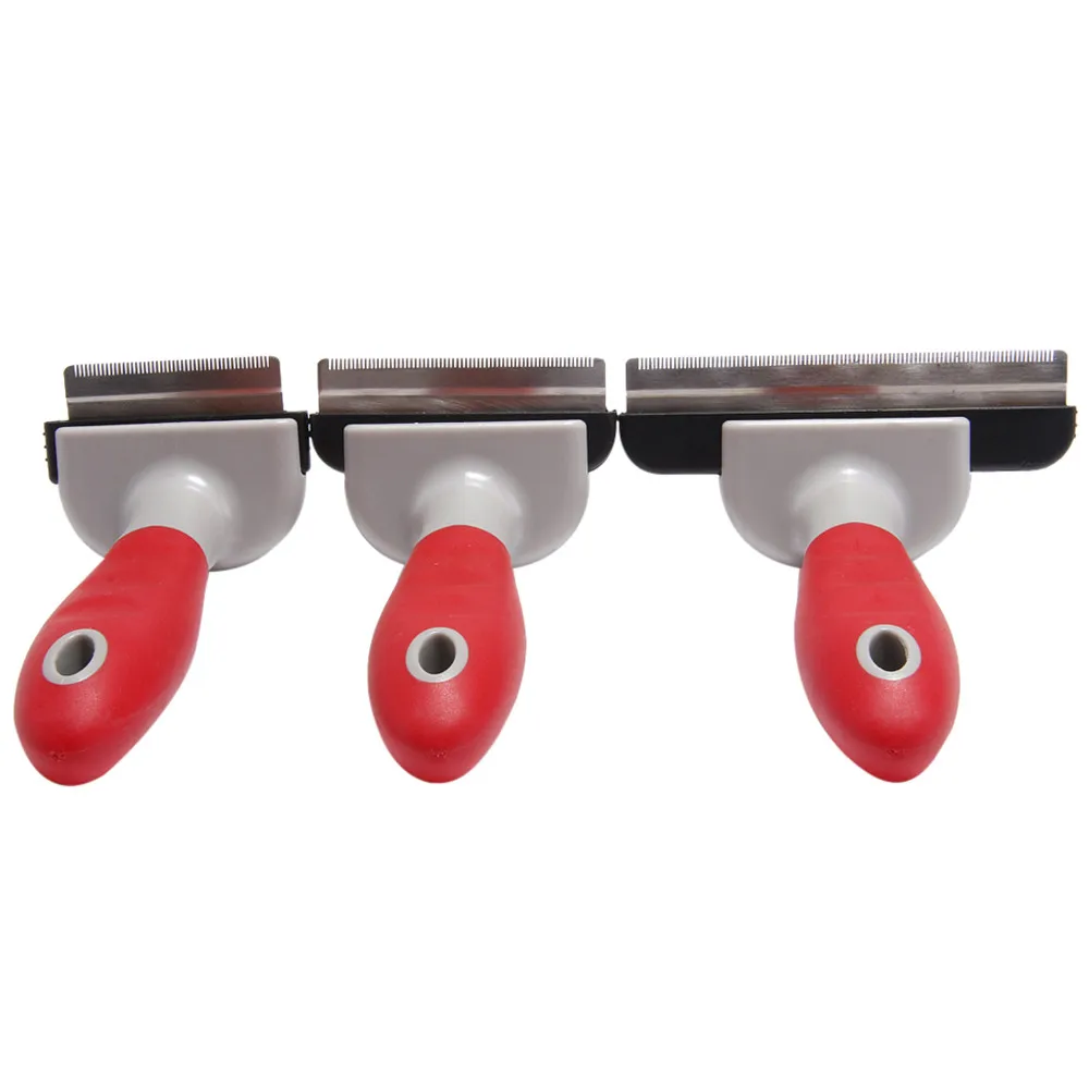 Щетка для удаления шерсти домашних животных Удобная Расческа для домашних животных профессиональная двухсторонняя Расческа с открытым узлом расческа-триммер для груминга собак