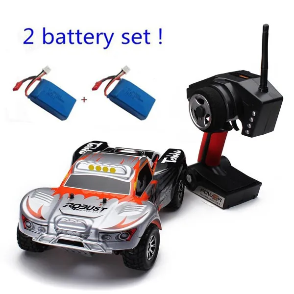 RC car with 2battery 50 км/ч RC автомобиль 4WD Wltoys A969 RC дрейф гоночный багги 2,4 г короткий ход грузовик 4 колеса амортизация дрейф дистанционного управления автомобиль игрушки - Цвет: RC car with 2battery