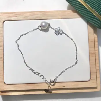 

Flower 925 Sterling Silver Bracelet Settings Findings Mountings Base Parts Bangle for Crystal Agate Pearls Jade Coral Beads