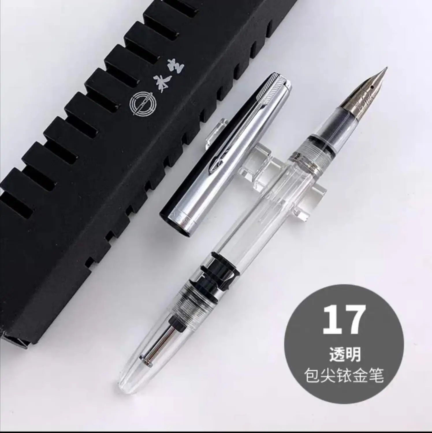 Wing Sung 601A вакуумная авторучка чернильная ручка Прозрачная Ручка поршневого типа