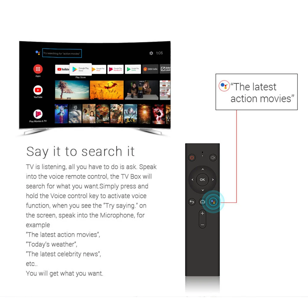  Google Certified Androidtv 9.0 MECOOL KM3 TV Box Android 9.0 4GB RAM 64GB ROM 128GB Amlogic S905X2 