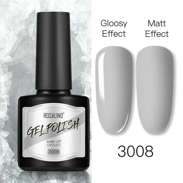 ROSALIND 8ml Gel Nail Polish Shiny Matte Effect Gel Polish For Manicure Nail Art Design Semi Permanent Painting Varnishes Gel RS17-3008