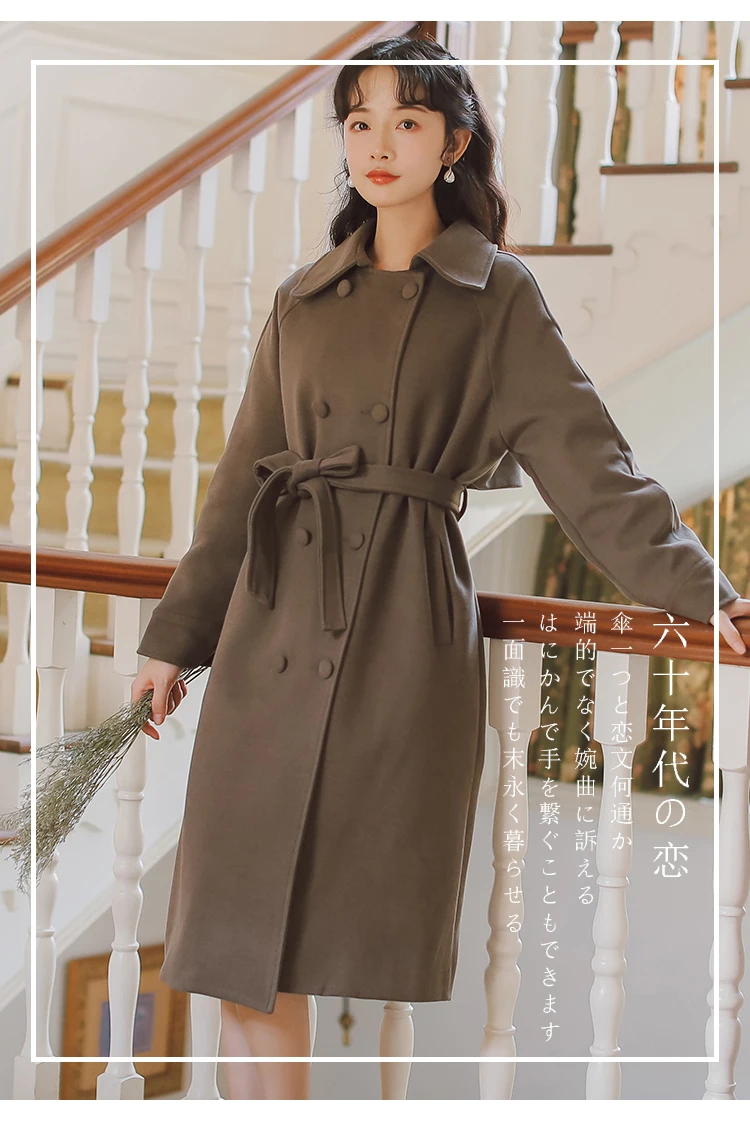 new fashion women's clothing Long sleeve wool coat coats and jackets women