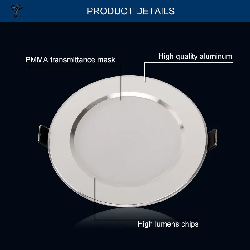 LED Downlight 3W 5W 7W 9W 12W 15W Led Bulb Bedroom Kitchen Light Round Recessed Lamp 220V 230V 240V Indoor LED Spot Lighting