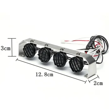 

Car Roof Bright Spotlight LED Light Bar Lamp for 1/10 SCX10 CC01 D90 RC Crawler Car Upgrade Parts Accessories