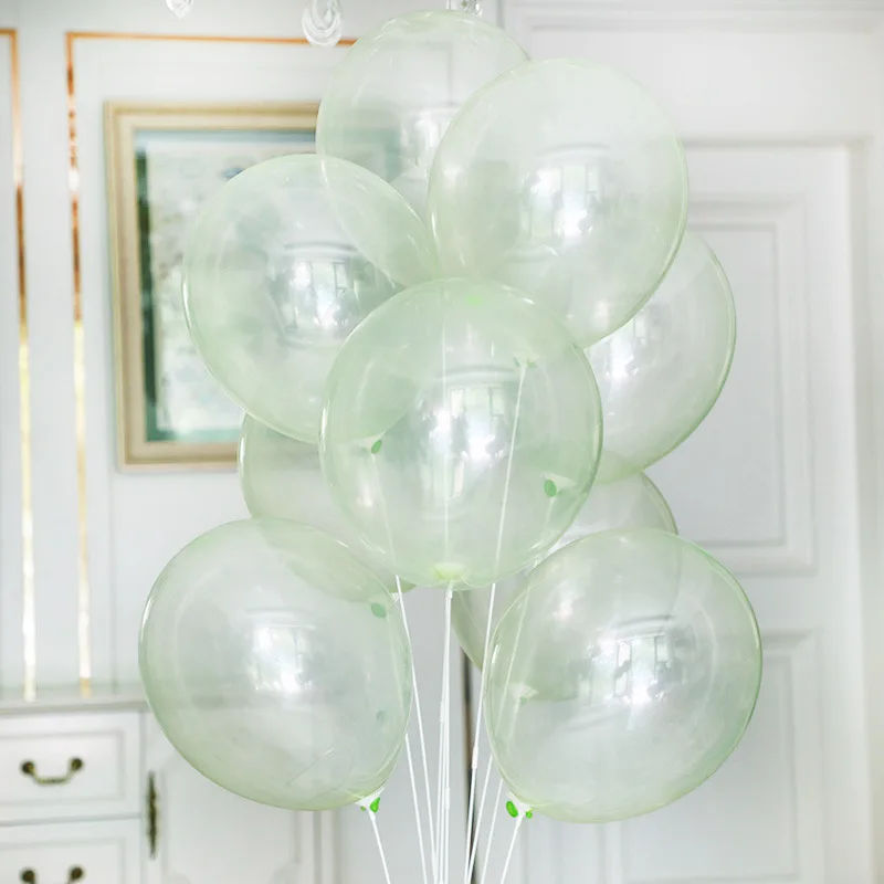 透明水晶彩色泡泡马卡气球龙色生日马卡儿童糖果派对10英寸装饰光 图片_高清大图 - 阿里巴巴 - 1