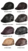 Hats Men Women Street Bonnet Genuine Leather Beret Male Thin Hats 55-61 cm Adjustable Forward Cap Leisure Duckbill Casquette 3