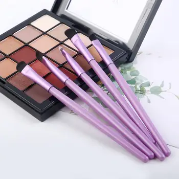 

5 Eyeshadow Makeup Brushes Portable Eye Makeup Brushes Set Smudger Eyeshadow Eyeliner Eyebrow Lip Brush Makeup Brush kit